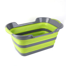Load image into Gallery viewer, Silicone Foldable Baby Bathtub Non-Slip Foot Bath Bucket Folding Baby Tup Portable Pet Dog Cat Bathtub Bathroom Laundry Basket