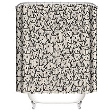 Load image into Gallery viewer, Funny Cat Take A Bath Printed 3d Bath Curtains Waterproof Polyester Fabric Washable Bathroom Shower Curtain Screen With Hooks
