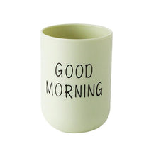 Load image into Gallery viewer, 1Pc 330ml Nordic Travel Good Morning Cup Eco-friendly PP Material Water Cups Toothbrush Holder Washing Tooth Mug Bathroom Sets