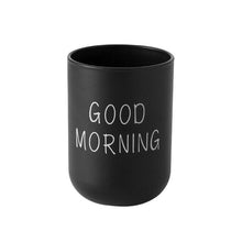 Load image into Gallery viewer, 1Pc 330ml Nordic Travel Good Morning Cup Eco-friendly PP Material Water Cups Toothbrush Holder Washing Tooth Mug Bathroom Sets