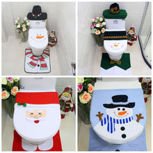 Load image into Gallery viewer, eTya Christmas Toilet Seat Cover Snowman Toilet Lid Cover Christmas Decorations for Home Xmas Natal Navidad bathroom Decoration