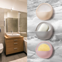 Load image into Gallery viewer, Creative Suction Cup Drain Soap Box Plastic Holder Soap Dish Case Storage Rack Strong Sucker Bathroom Accessories